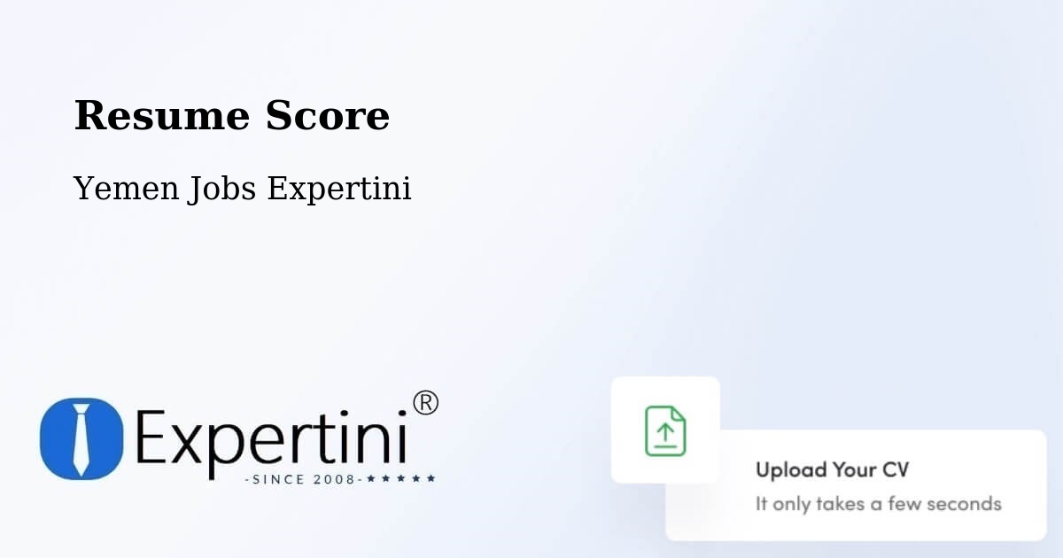 Resume Score & Job Description Match Tool – Yarīm - Yemen Jobs Expertini